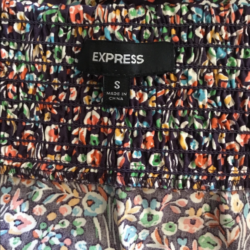 Express Strapless Ruffle Dress - Picture 3 of 3